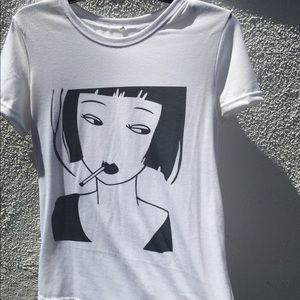 anime girl white tee⚡️